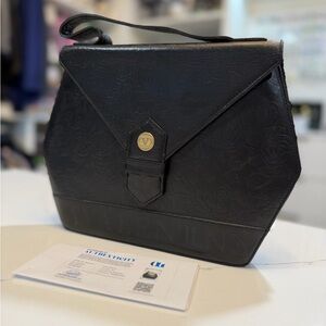 Valentino Black Embossed Women's Bag